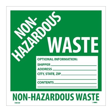 Nmc Non-Hazardous Waste HW5W